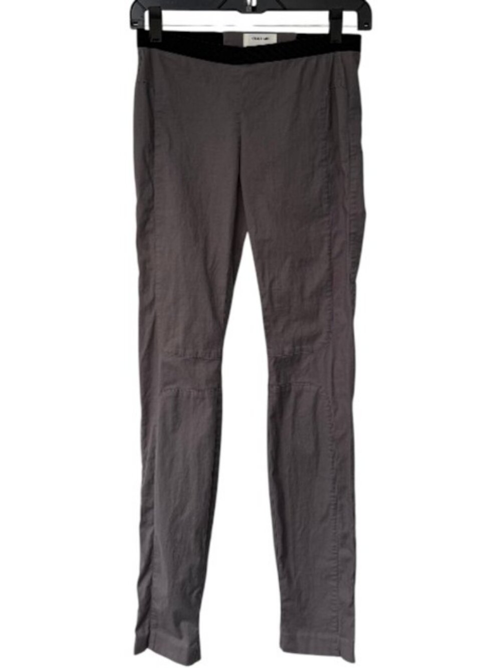 Helmut Lang skinny fit pull on pants steel grey women's size XS